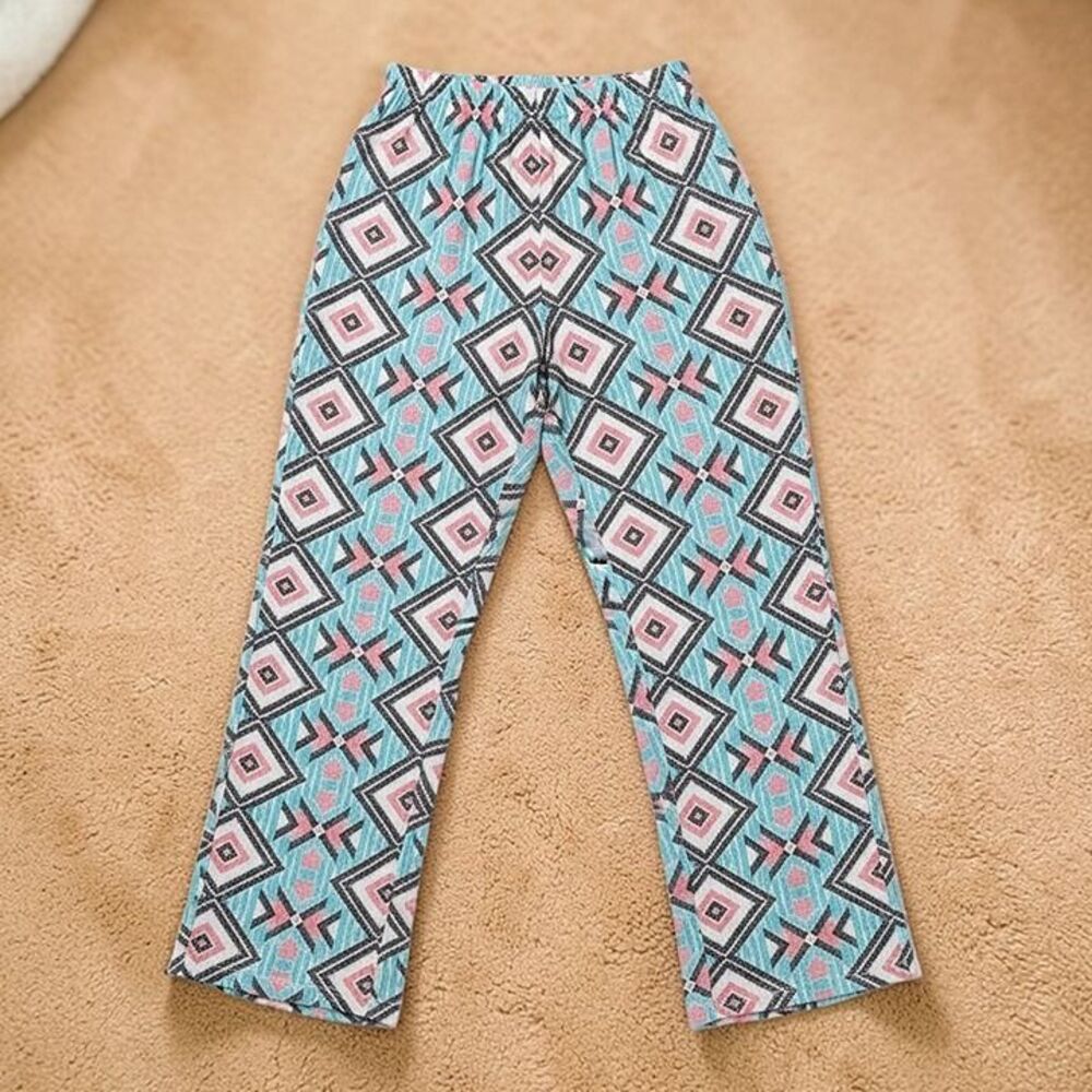 GEO PRINTED PALAZZO PANTS-NWT